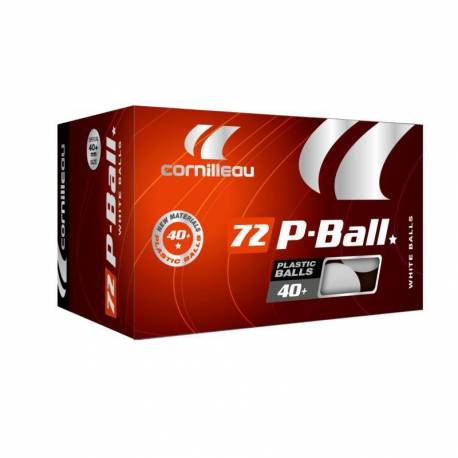 Mingi tenis de masa Cornilleau P-Balls x72, alb