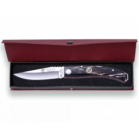 Cutit de buzunar JOKER Iberica NF138, lama 8cm, maner din corn de bivol