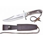 Cutit vanatoare JOKER CC96, teaca piele, lama 16cm