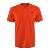 Tricou sport Wilson UWII Henley, barbati, rosu, L