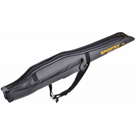 Husa rigida lansete SPORTEX SUPER SAFE II, 2 compartimente, 150cm, gri