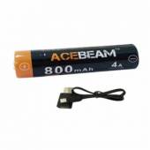 Acumulator 800mAh cu port Micro-USB Acebeam ARC14500N-800