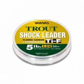 Fir inaintas fluorocarbon Varivas Trout Shockleader Ti-F, 30m, 0.128mm, 2.5lb, transparent