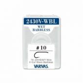 Carlige musca Varivas Fly 2430V-WBL Wet V-Cut 1x-2x Heavy, Bronz, Barbless, Nr. 6, 20 buc/cutie