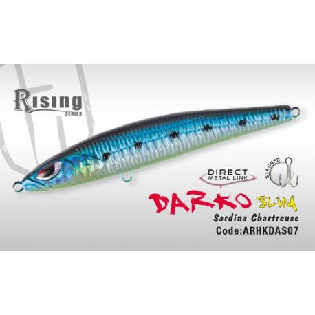 Vobler HERAKLES DARKO SLIM, 10cm, 23g, Sardina Chartreuse