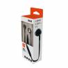 Casti JBL TUNE205, In-ear, wired, 1-Button Universal Remote/Mic, Black