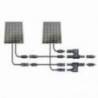 Set conector spliter PNI MC4 Y mama-tata pentru cablu solar 4-6 mm