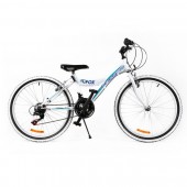 Bicicleta MTB PASSATI FOX 26", ALB/ALBASTRU