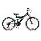 Bicicleta MTB PASSATI VOYAGER 24", NEGRU/VERDE