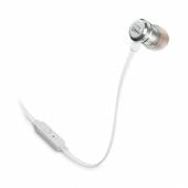 Casti JBL Tune290, In-Ear, 1-button mic/remote, Silver