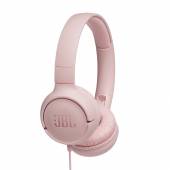 Casti JBL Tune500, On-ear, wired, one-button universal remote/mic, Pink