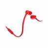 Casti audio JBL T110, In-Ear, 1-button mic/remote, Red