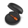 Casti wireless JBL Focus 700, Behind-the-ear sport earphones, 3-Button Universal mic/remote, Charging Case, Black