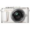 Aparat foto Olympus PEN E-PL10 Pancake Zoom Kit white/silver