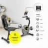 Bicicleta orizontala Techfit R300, volanta 6kg, computer bord
