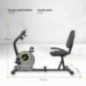 Bicicleta orizontala Techfit R300, volanta 6kg, computer bord