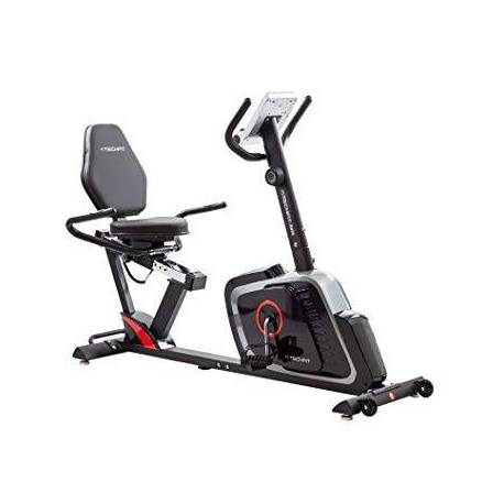 Bicicleta fitness orizontala Techfit R470 cu suport smartphone/tableta, volanta 8kg, max. 120kg