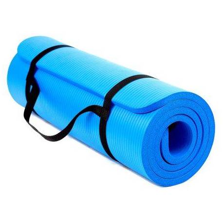 Saltea yoga TECHFIT EXERCISE MAT, albastru, grosime 1.5cm, 180x60cm