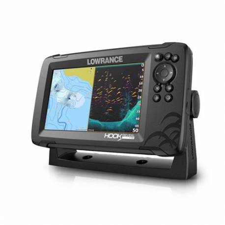 Sonar Lowrance Hook Reveal 7 cu traductor 50/200 HDI, Chartplotter, GPS, Chirp, DownScan Imaging