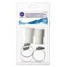 Set 2 conectori GRE AR511 pentru furtunuri cu diametre 38 / 32 mm + 4 cleme cu filet