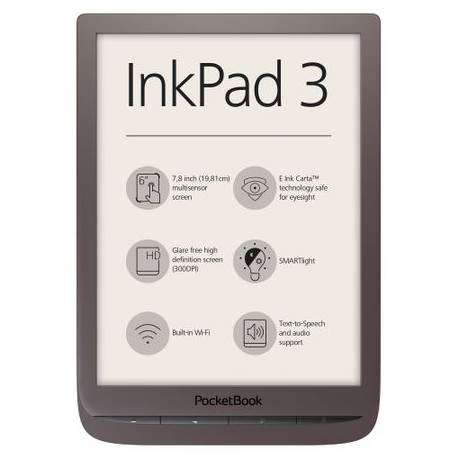 PocketBook Inkpad 3 Dark Brown - eBook Reader premium cu ecran tactil capacitiv (multisenzor) de 7.8
