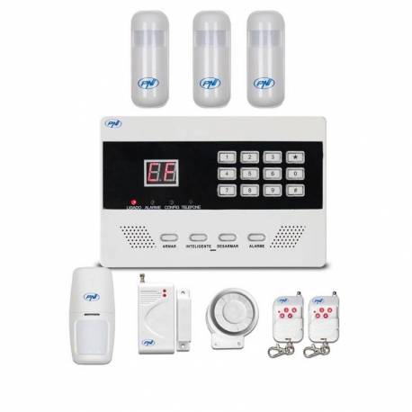 Kit sistem de alarma wireless PNI PG2710 linie terestra si 3 senzori de miscare HS003 suplimentari