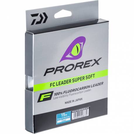 Fir fluorocarbon DAIWA PROREX FC LEADER ,1.00mm, 45kg, 15m, translucid