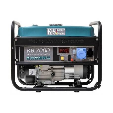Generator curent Konner & Sohnen KS 7000, 5.5kW, monofazat, AVR, benzina, 13CP