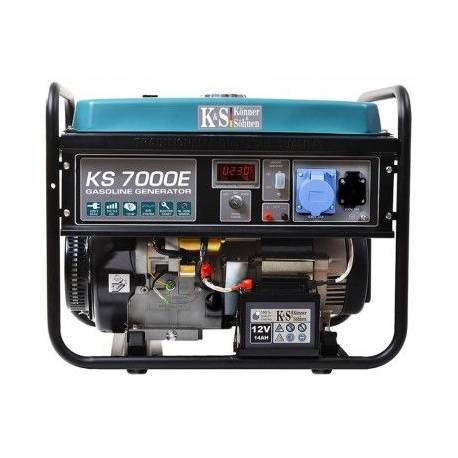 Generator curent Konner & Sohnen KS 7000E, 5.5kW, monofazat, AVR, benzina, 13CP