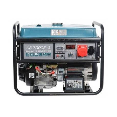 Generator curent Konner & Sohnen KS 7000E-3, 5.5kW, monofazat, AVR, benzina, 13CP. Easy Start