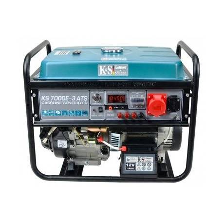 Generator curent Konner & Sohnen KS 7000E-3 ATS, 5.5kW, monofazat, AVR, benzina, 13CP, Easy Start