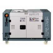 Generator curent Konner & Sohnen KS 13-2DEW 1/3 ATSR, 11.25kWA, monofazat/trifazat, Diesel, 18CP, insonorizat