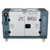 Generator curent Konner & Sohnen KS 14-2DE ATSR, 11kW, Diesel, monofazat, 21CP, insonorizat