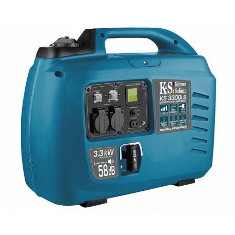 Generator curent Konner & Sohnen KS 3300i S tip inverter, 3.3kW, benzina, 6CP, monofazat, silentios