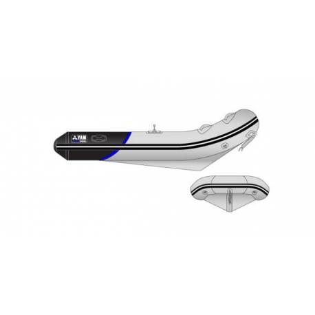 Barca pneumatica YAMAHA SPORT TENDER YAM 310STi-V, 3.10m, PVC, podina gonflabila, 3+1 persoane