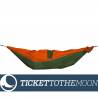 Hamac Ticket To The Moon Mini Kaki - Orange, 150×100cm