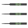 Sageti steel darts Vapor 8 Black-Green Swiss Point, 80% tungsten, 22G / 24G