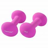 Gantere neopren TUNTURI Dumbbell, 3 kg, purple