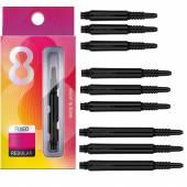 Tije darts Target 8 Flight, fixe - intermediate 26mm, negru