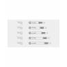 Tije darts Target 8 Flight, fixe - intermediate 26mm, alb
