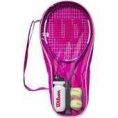 Set tenis Wilson Ultra Pink Starter 25", copii 7-10 ani, maner 1, roz