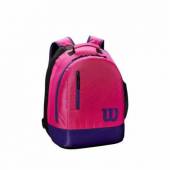 Rucsac tenis Wilson Junior, pentru copii, 2 rachete, roz, 61 x 36 x 38cm