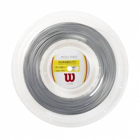 Rola racordaj Wilson Poly Pro 17, gri, 1.25mm x 200m