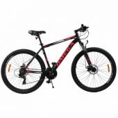 Bicicleta mountainbike Omega Thomas 27.5, cadru 49cm, negru-rosu