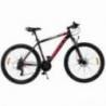 Bicicleta mountainbike Omega Thomas 27.5, cadru 49cm, negru-rosu