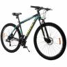 Bicicleta mountainbike Omega Duke 29, cadru 49cm, frana hidraulica pe disc, negru-verde-galben