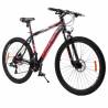 Bicicleta mountainbike Omega Thomas 27.5, cadru 49cm, negru-rosu