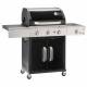 Gratar pe gaz LANDMANN Triton Maxx Black 3.1, PTS, 3+1 arzatoare, 63 x 43 cm