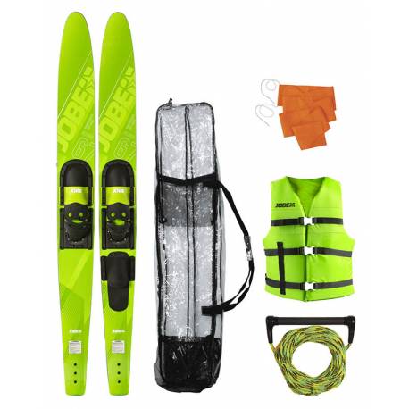Pachet complet ski nautic JOBE Allegre 67 Combo Waterskis Package Lime Green
