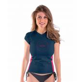 Tricou femei JOBE Rash Guard Shortsleeve, V-Neck, Midnight Blue